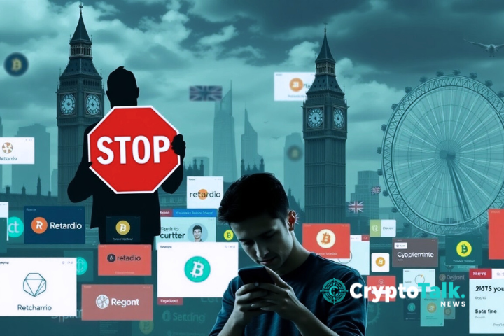 Illegal crypto ads in the UK